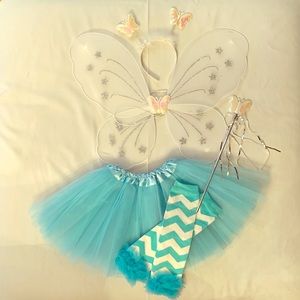 Girls Ballet Fairy Costume with Leg Warmers